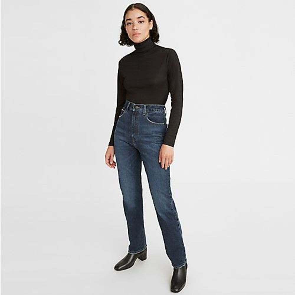 70's High Rise Slim Straight Women's Jeans - Sonoma Hills - Dark Blue